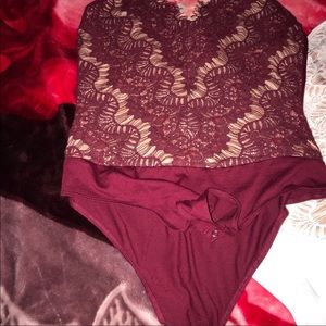 Lace body suit